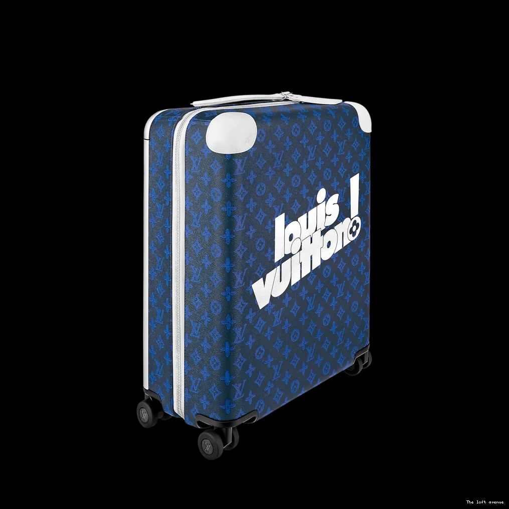 CUSTOM 37L 55 MONOGRAM HORIZON SUITCASE BLUE 0816
